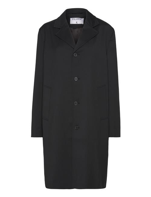 Filippa K Lightweight Twill Overcoat Filippa K Black