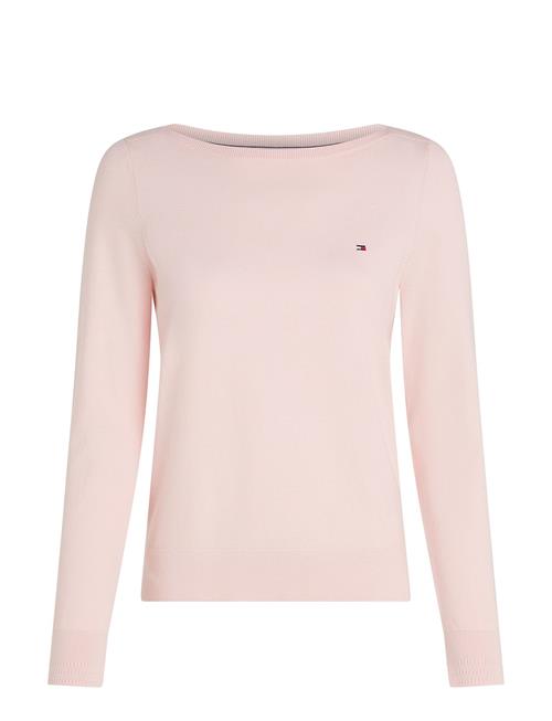 Tommy Hilfiger Co Jersey Stitch Ls Boat-Nk Swt Tommy Hilfiger Pink