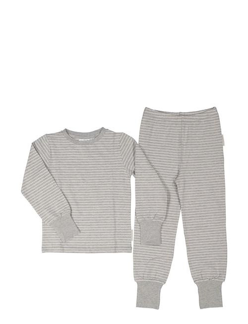 Geggamoja Two Pcs Pyjamas Classic Geggamoja Grey