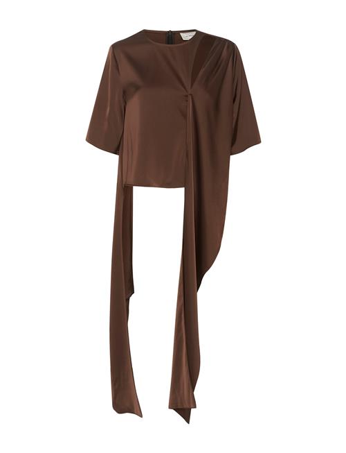 Harpergz Knot Blouse Gestuz Brown