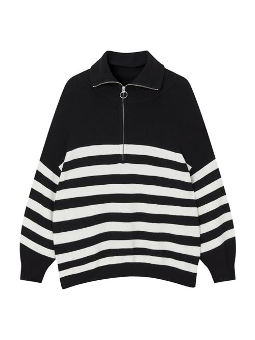 Pull&Bear Pullover  sort / hvid