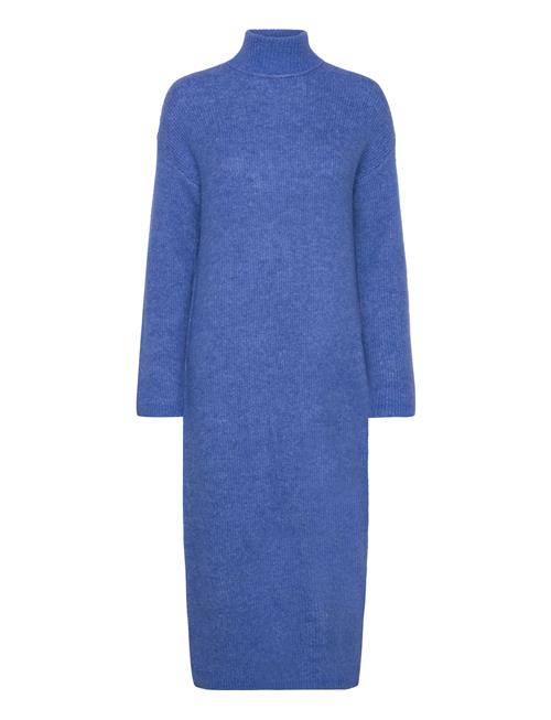 Selected Femme Slfmaline Ls Knit Dress High Neck Noos Selected Femme Blue