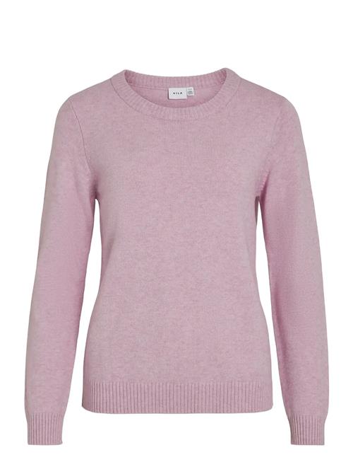 Vila Viril O-Neck L/S Knit Top - Noos Vila Pink