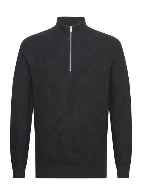 Cfkarl 0160 Structured Halfzip Knit Casual Friday Navy