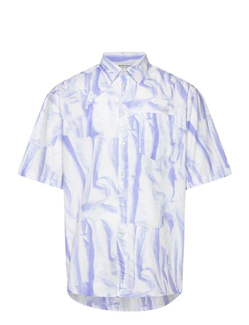 Aaron Ss Shirt WOOD WOOD Blue