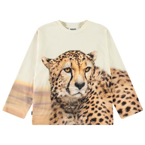 Molo Rollo Long-Sleeved T-Shirt Big Cheetah Light | Beige | 122 cm