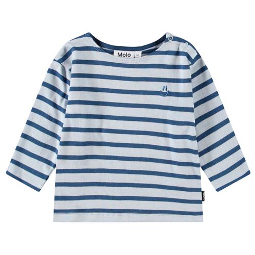 Molo Edarko Long-Sleeved T-Shirt Lagoa Stripe | Blå | 74 cm