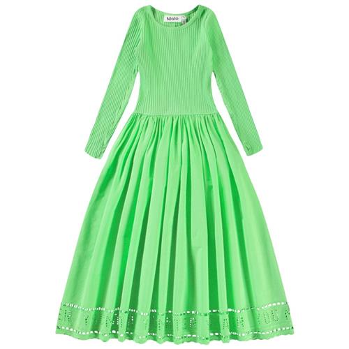 Molo Cibelle Long-Sleeved Dress Green Vibes | Grønn | 122/128 cm