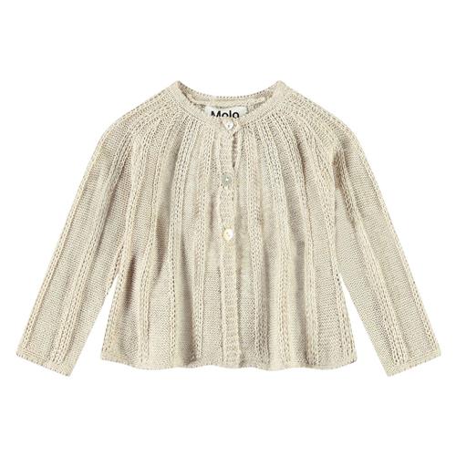 Molo Grit Cardigan Sand Melange | Beige | 62 cm