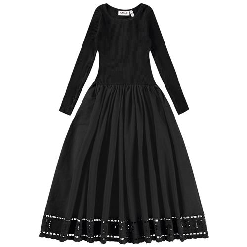 Molo Cibelle Long-Sleeved Dress Black 98/104 cm  Sort  98/104 cm  kvinde