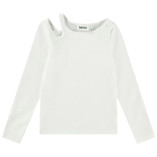 Molo Ramona Long-Sleeved T-Shirt Crisp White 122/128 cm  Hvid  122/128 cm  kvinde