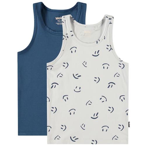 Molo Jayden 2-Pack Tank Top Best Sky 92/98 cm  Marineblå  92/98 cm  mand