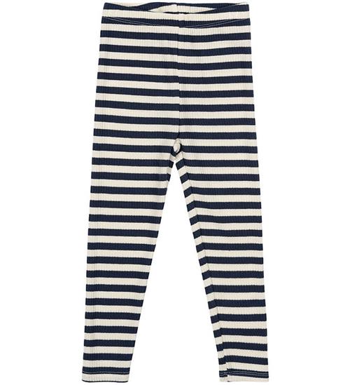 The New Siblings Leggings - Rib - TnsbFro - Mood Indigo Striped