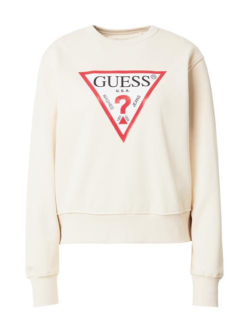 GUESS Sweatshirt  beige / rød / sort