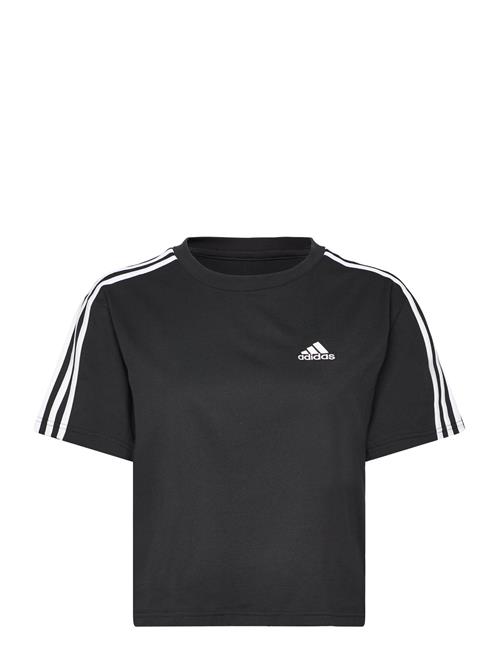 adidas Sportswear Essentials 3-Stripes Single Jersey Crop Top Adidas Sportswear Black