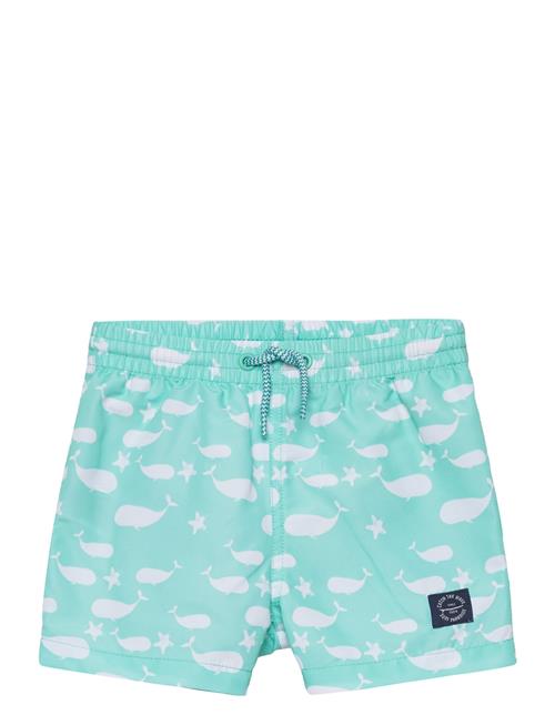 Mango Printed Swimming Trunks Mango Blue