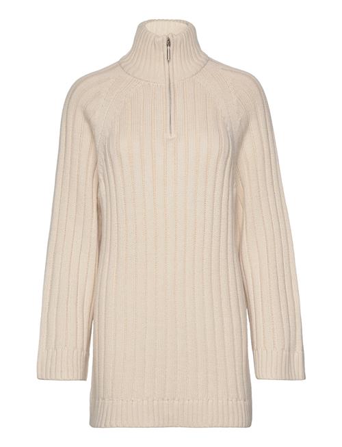 Selected Femme Slffeline Ls Knit Half Zipper Selected Femme Beige