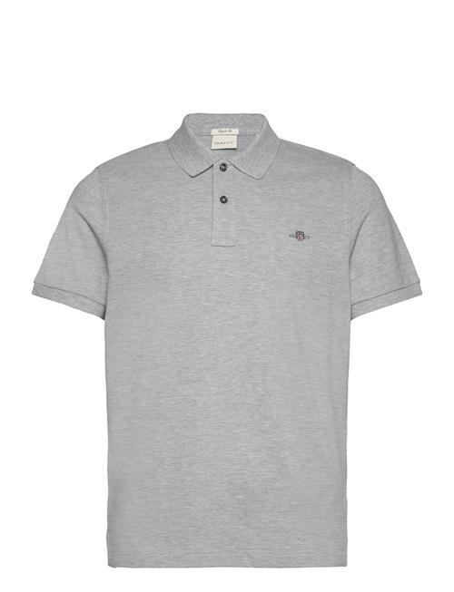 GANT Reg Shield Ss Pique Polo GANT Grey