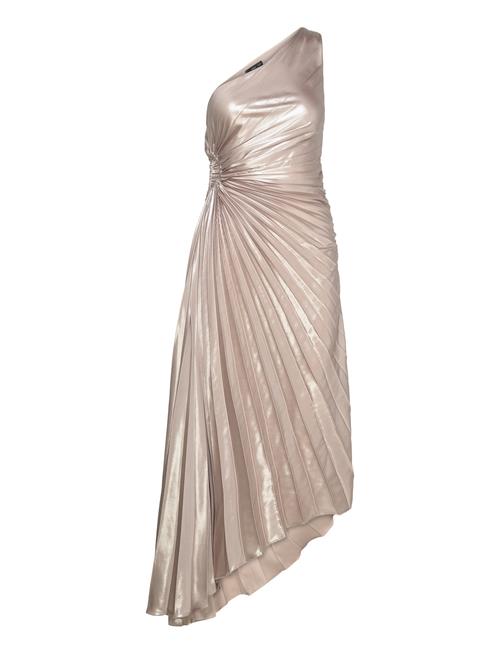 Mango Asymmetrical Pleated Dress Mango Silver