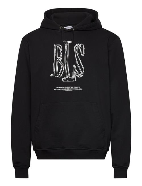 Handwritten Capital Hoodie BLS Hafnia Black