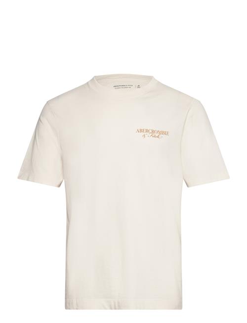 Anf Mens Graphics Abercrombie & Fitch Cream