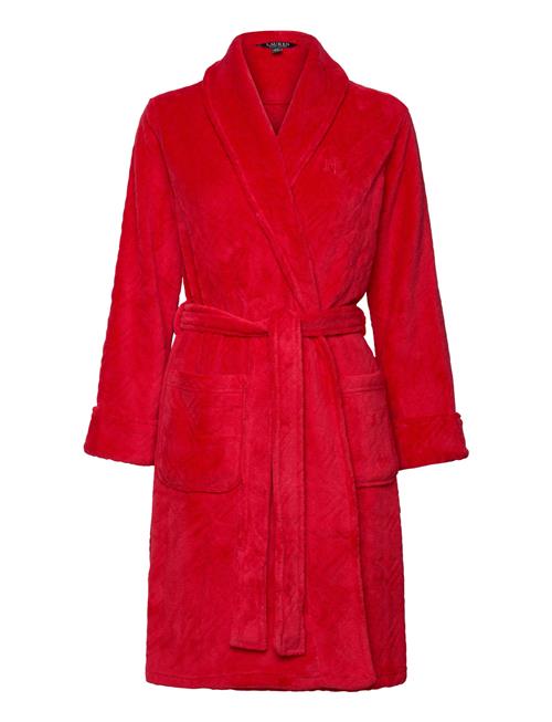 Lauren Ralph Lauren Homewear Lrl L/S Shawl Collar Robe Short Lauren Ralph Lauren Homewear Red