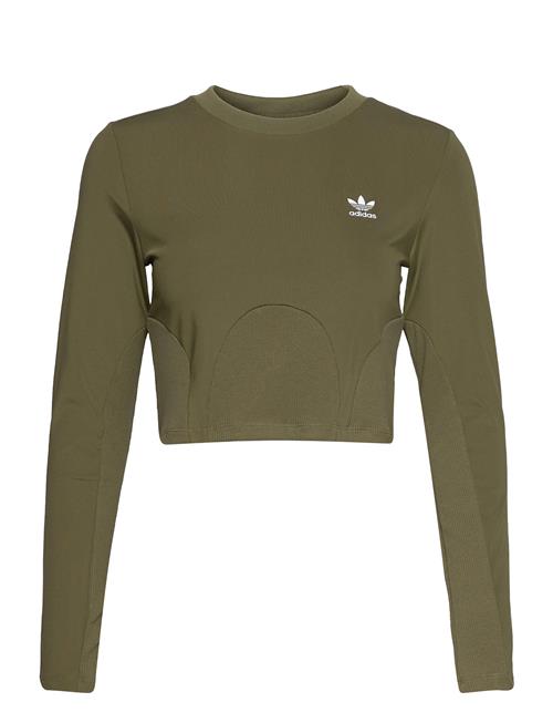 Always Original Rib Long Sleeve Top W Adidas Originals Khaki