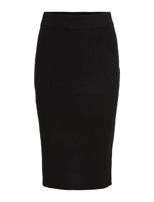 Vila Viril Pencil Hw Knit Skirt - Noos Vila Black