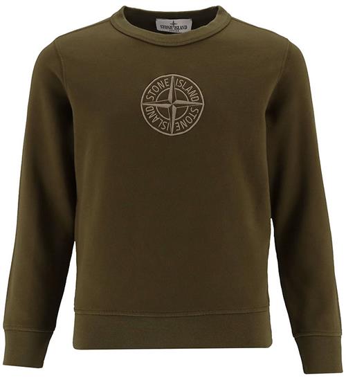 Stone Island Sweatshirt - ArmygrÃ¸n m. Logo