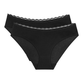 Triumph Trusser 2P Feel Of Cotton Tai Brief Sort bomuld 38 Dame