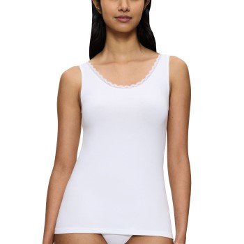 Triumph Feel Of Cotton Tank Top Hvid bomuld 38 Dame