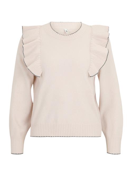 Only Petite Pullover 'ONLAMA'  ecru / sort