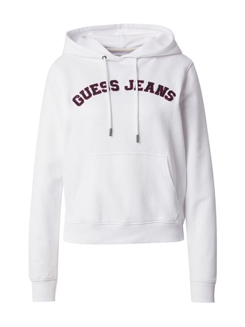 GUESS JEANS Sweatshirt  rubinrød / sort / hvid