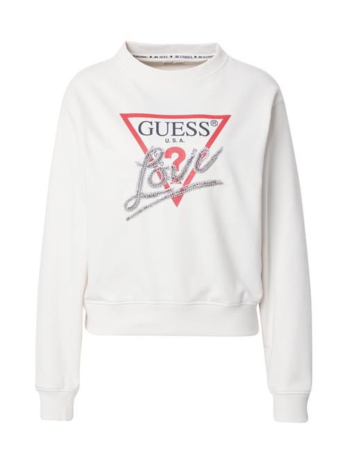 GUESS Sweatshirt  creme / knaldrød / sort / sølv