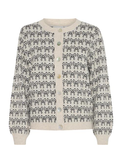 Se ICHI Cardigan 'BRIELLE'  lysebeige / lysegrå / sort ved About You