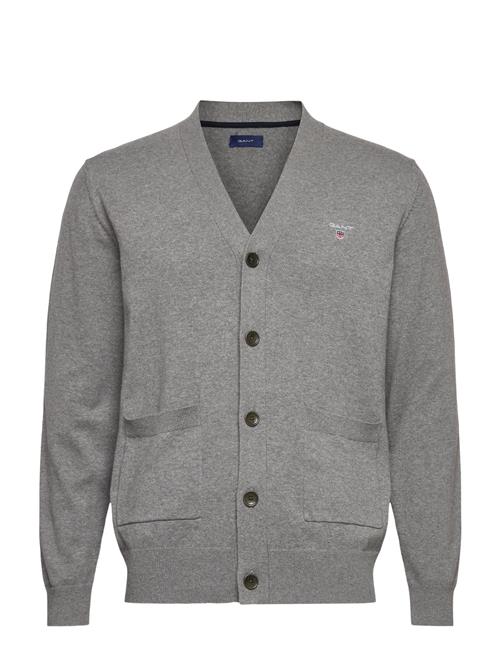 GANT Classic Cotton V-Cardigan GANT Grey