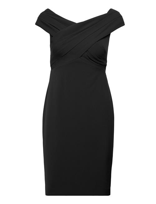 Lauren Ralph Lauren Crepe Off-The-Shoulder Cocktail Dress Lauren Ralph Lauren Black