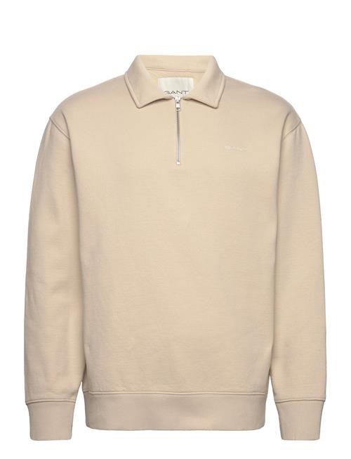 GANT Logo Half Zip GANT Beige