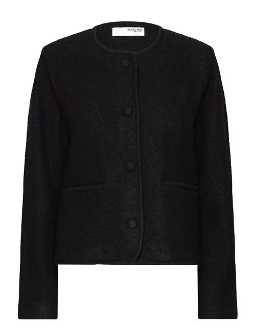 Selected Femme Slfdarla Ls Knit Short Cardigan D2 Selected Femme Black