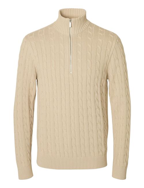 Selected Homme Slhryan Structure Half Zip Selected Homme Beige