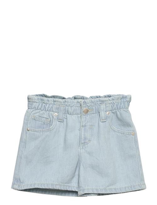 Mango Paperbag Denim Shorts Mango Blue