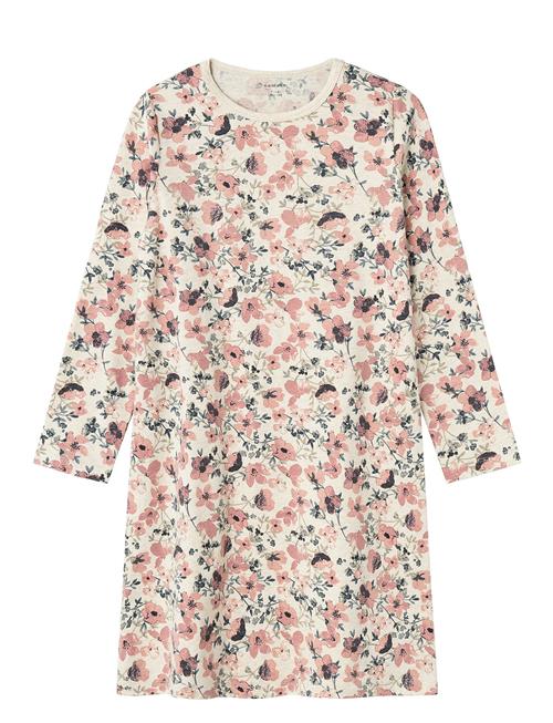 Nkfnightgown Ls Nostalgia Flower Noos Name It Pink