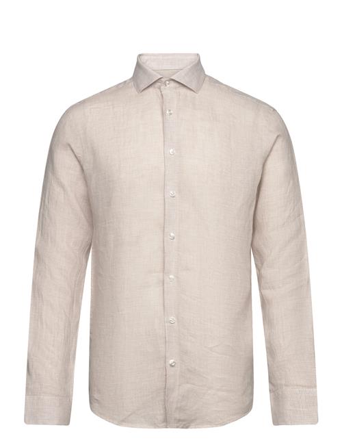 Bruun & Stengade Bs Burnie Casual Slim Fit Shirt Bruun & Stengade Beige