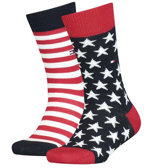 Tommy Hilfiger Strømper - 2-pak - Stars and stripes - Tommy Orig