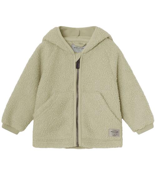 Mini A Ture Fleecejakke - Teddy - MatLiff - Elm Green