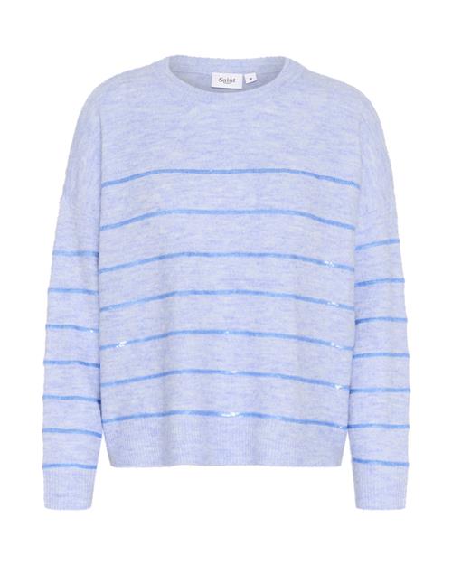 Se SAINT TROPEZ Pullover 'Zylvier'  blå-meleret ved About You