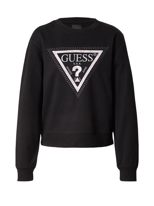 Se GUESS Sweatshirt 'PYTHON'  grå / sort / sølv ved About You