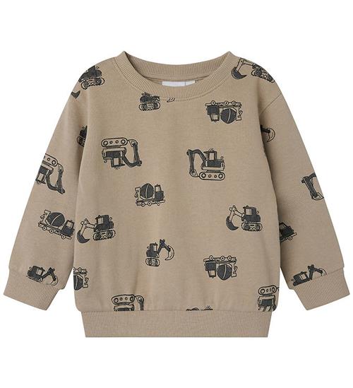 Se Name It Sweatshirt - NmmVildar - Pure Cashmere/Construction m. P ved KidsWorld