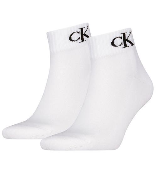 Calvin Klein Strømper - 2-pak - Hvid M/ Logo