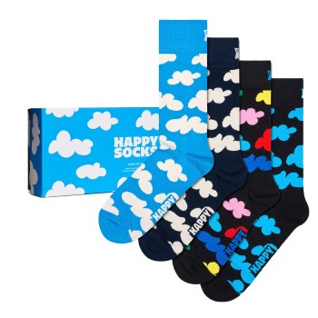 Happy socks Strømper 4P Cloudy Gift Set Flerfarvet bomuld Str 36/40